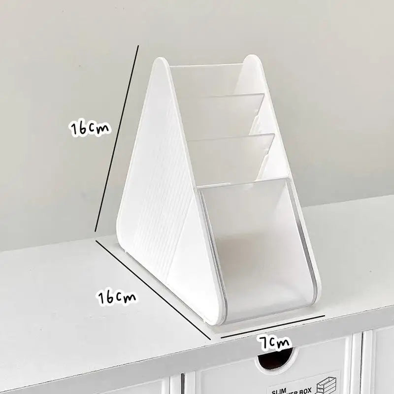 Multi-Compartment Clear Slots Organizer for Home Office, School Study Desk Use, Keeping Writing Instruments Neatly Arranged