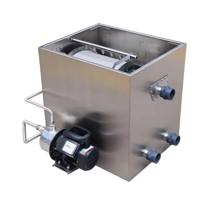 Aquarium Fish tank Drum Filter Garden Small Fish Pond Filter Stainless Steel Rotary Drum Filter for Koi Pond