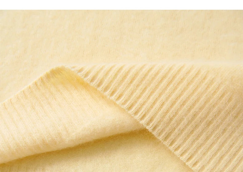 SuyaDream, Women Vests, Fleece Wool, V Neck, Chic Pullovers, 4.7%Cashmere 95.3%Wool, 2025 Fall Winter Sweaters, Tanks