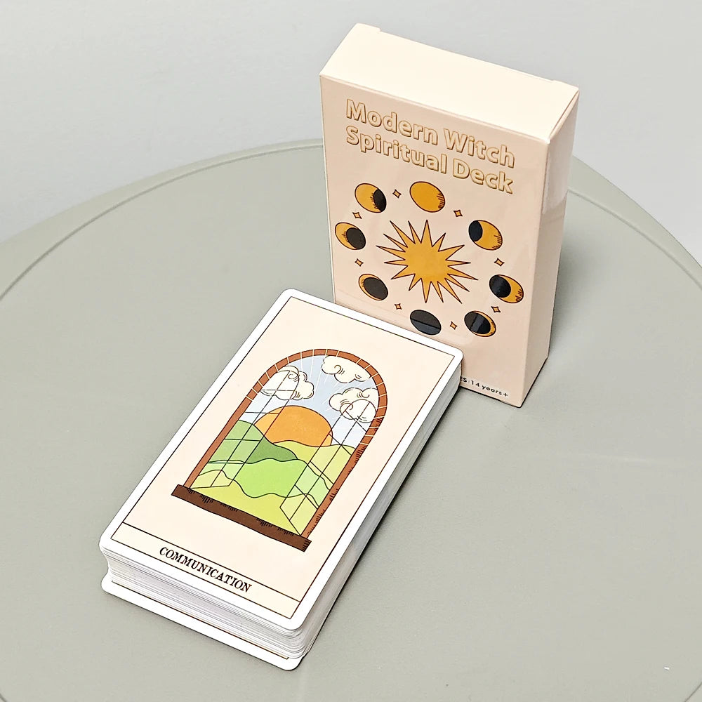 10.3*6cm 60 Pcs Modern Style Oracle Cards Modern Witch Spiritual Deck