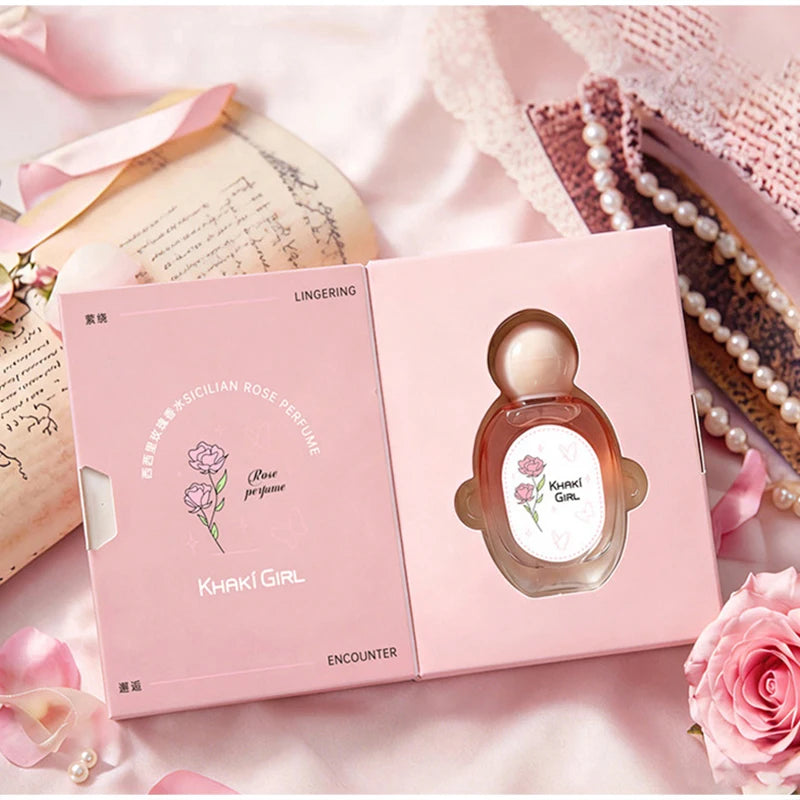 Fresh Rose Fragrance Eau De Toilette Long Lasting Romantic Scent Perfume Elegant Floral Aroma Women Gentle Fragrance Perfume