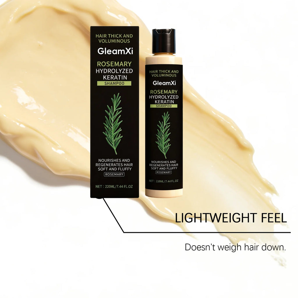 Rosemary Keratin Volumizing Shampoo - Daily Gentle Smoothing, Cleanses Scalp, Nourishes Hair