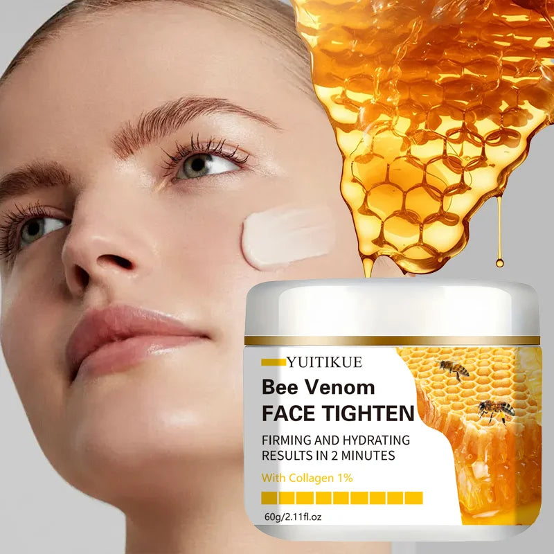 YUITIKUE Bee Venom Face Tighten Cream Collagen Anti Aging Moisturizing Firming Hydrating Skin Care