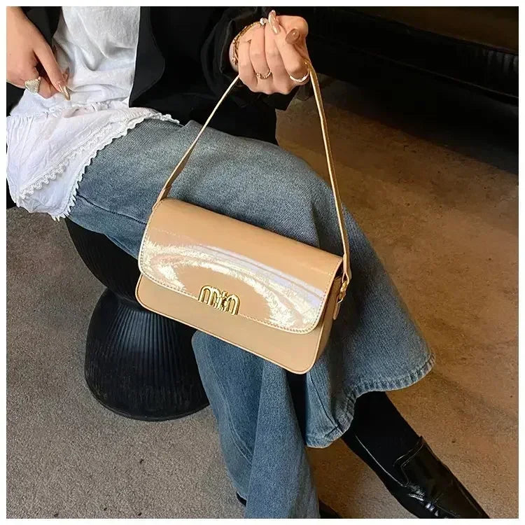 Classic Designer Leather Handbag For Women Crossbody Shoulder Bag Elegant Ladies Tote Purse Luxury Brand