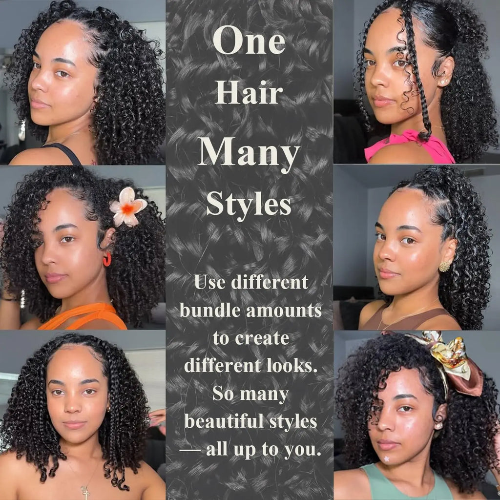 Pre Looped Feather Crochet Human Hair Kinky Curly For Black Women Pre Separated Knotless Burmese Curly Hair For Braiding