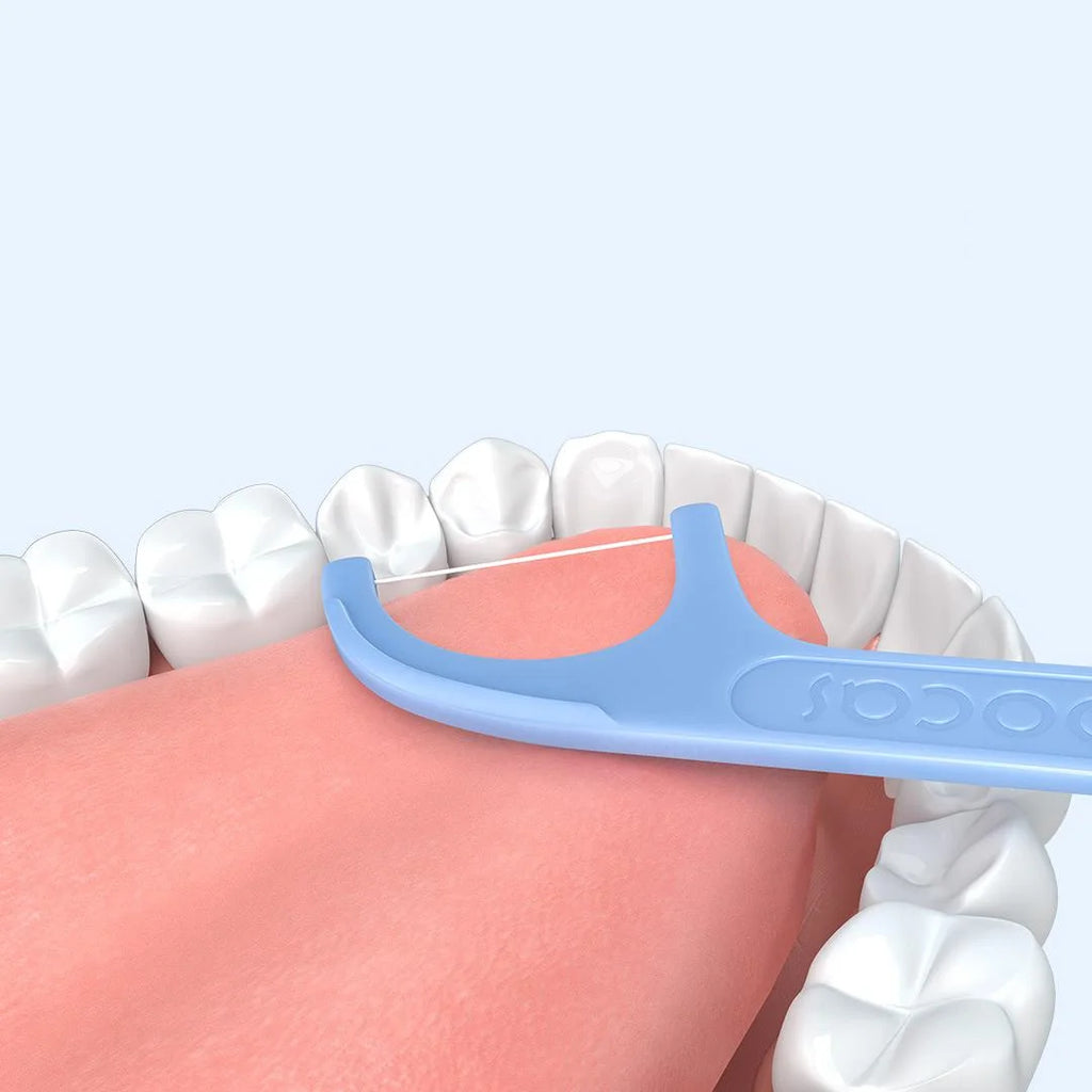 300pcs SOOCAS Professional Dental Flosser Ergonomic Design Food Grade-New/Old Versions Delivered Randomly