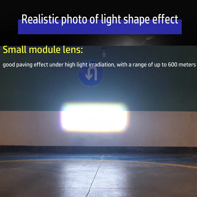 OWN DJM 1.5" MATRIX 42MM BI LED PROJECTOR LENS BILED HIGH LOW DUAL BEAM HEADLAMP MOTORCYCLE 1.5 INCH SQUARE MODULE MOTORBIKE