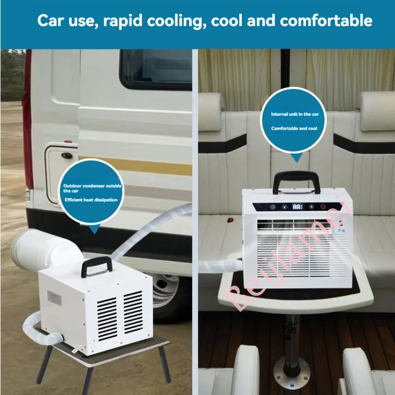Air Conditioner Mini Mobile Split Portable Air Conditioner Caravan Camping Air Conditioner 3000BTU/H With Remote Control