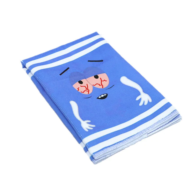 Cute cartoonTowelie Hand Towel Quick-Dry Polyester Woven Dish Cloth Super Soft Fantasy Themed Oblong Towel for Kitchen Bathroom