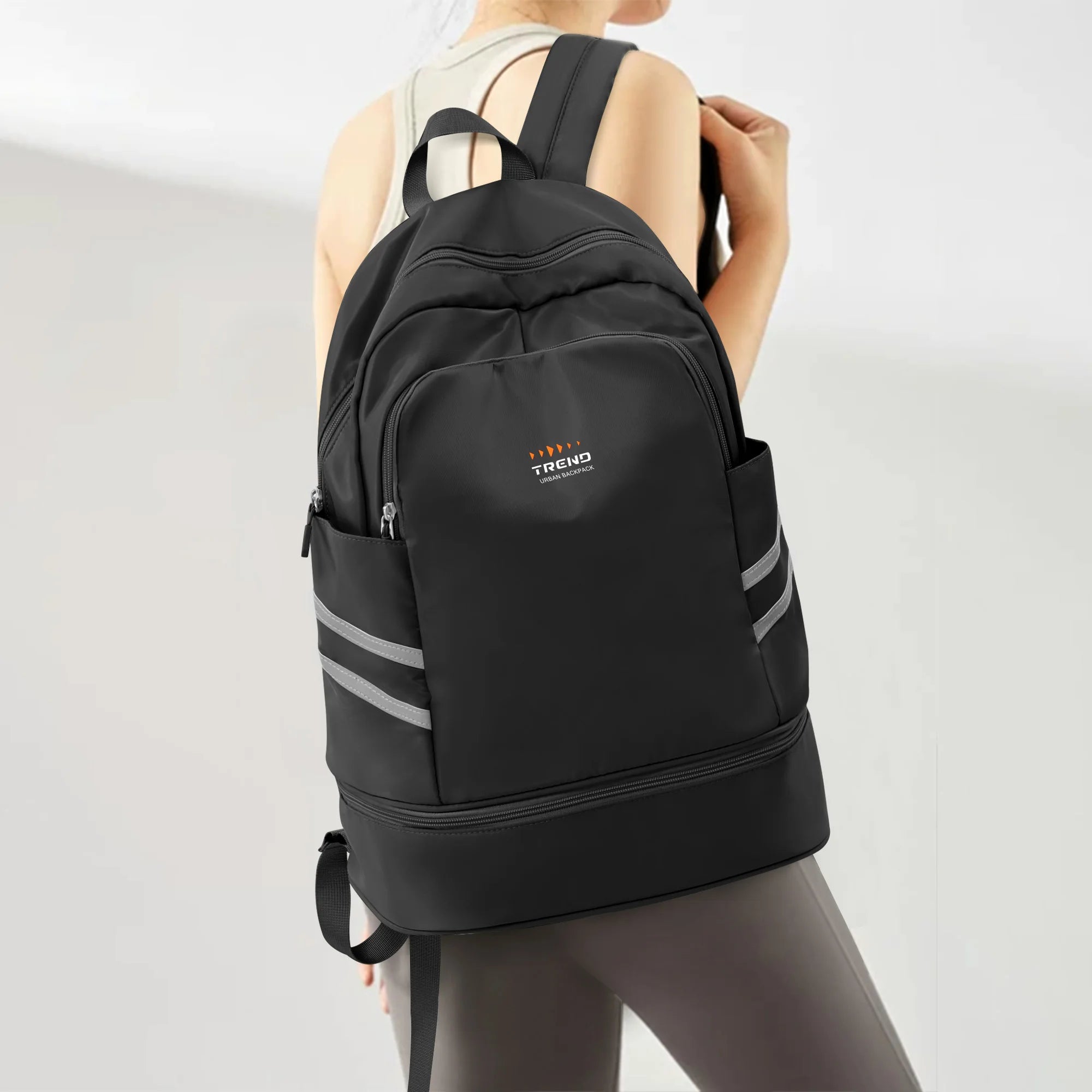 Women Travel Backpack Climbing Bags Waterproof Backpack With Shoe Compartment Nylon Sports Backpack Men Fitness Swimming Bag