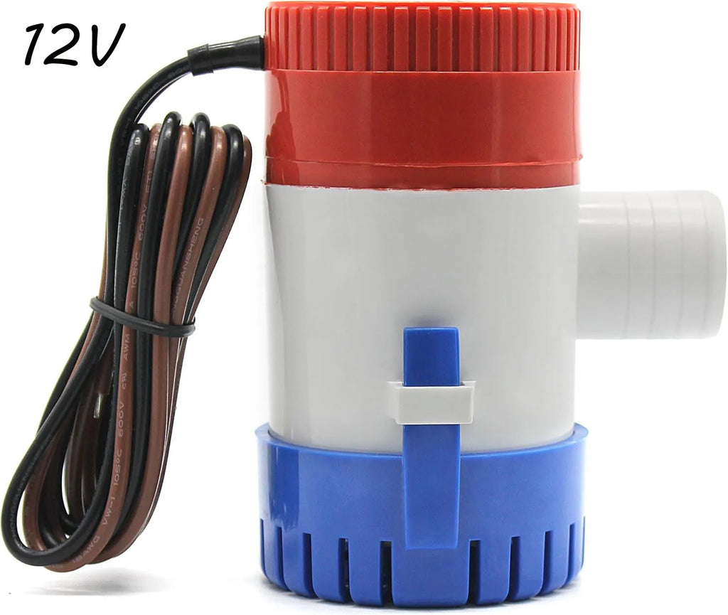 Hot 12V Vacuum Water Pump Submersible Marine Boat Bilge Pump 1100GPH Water Pump Used In Boat Seaplane Motor Homes Houseboat
