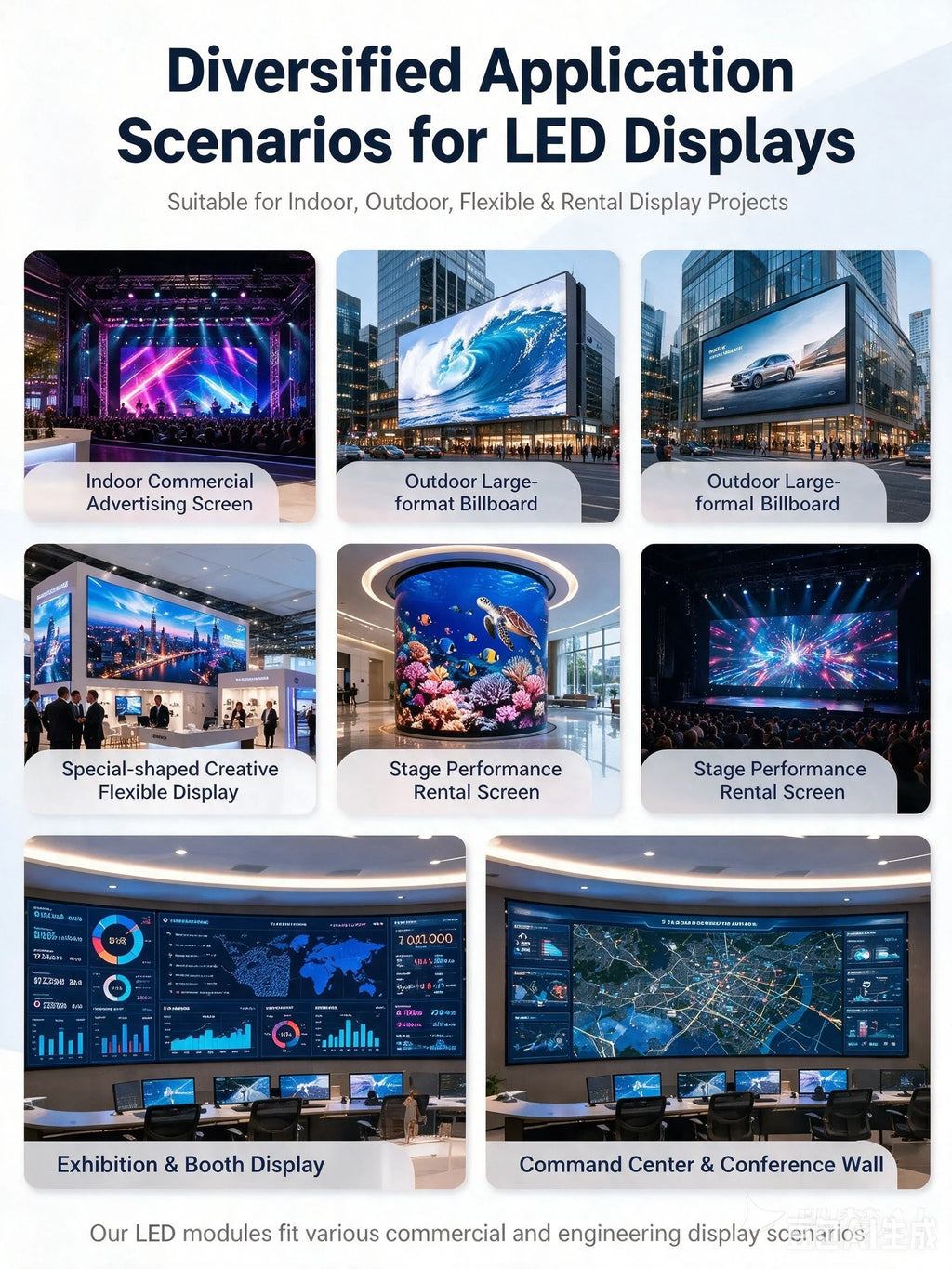 P2.5-P4 Indoor 3D Cube LED Display – 4/5-Sided HD Video Walls