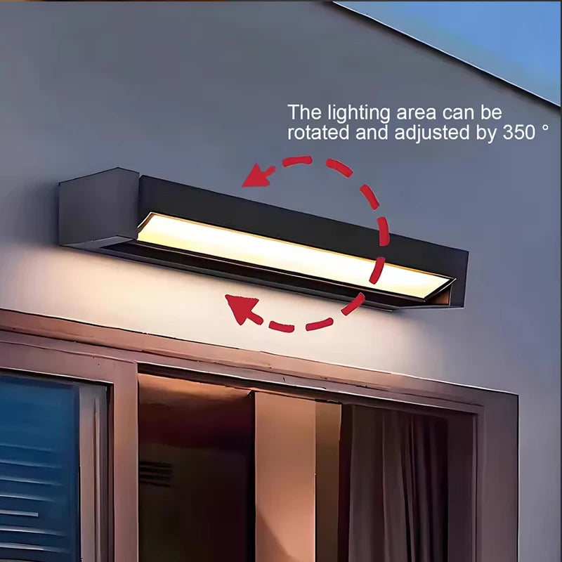 Outdoor Wall Lamps IP65 Waterproof LED Adjustable Angle Aluminum Wall Lights Garden Patio Doorway Home Minimalist Decor Lighting