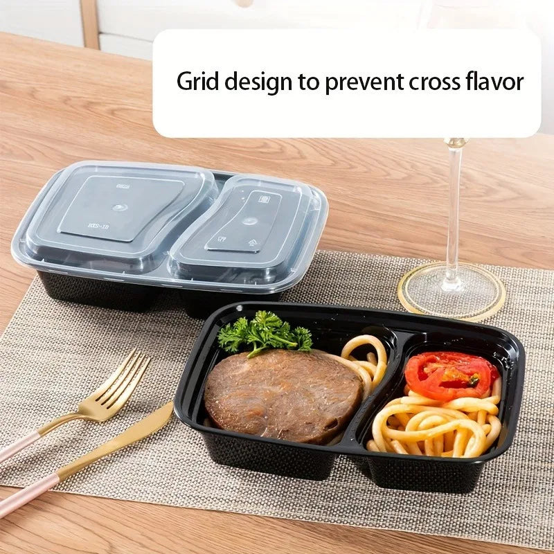 15Pcs Disposable Lunch Box, Takeaway Box, Fast Food Lunch Box, Cake Dim Sum Box, Fresh-keeping Box, Stackable with Cover