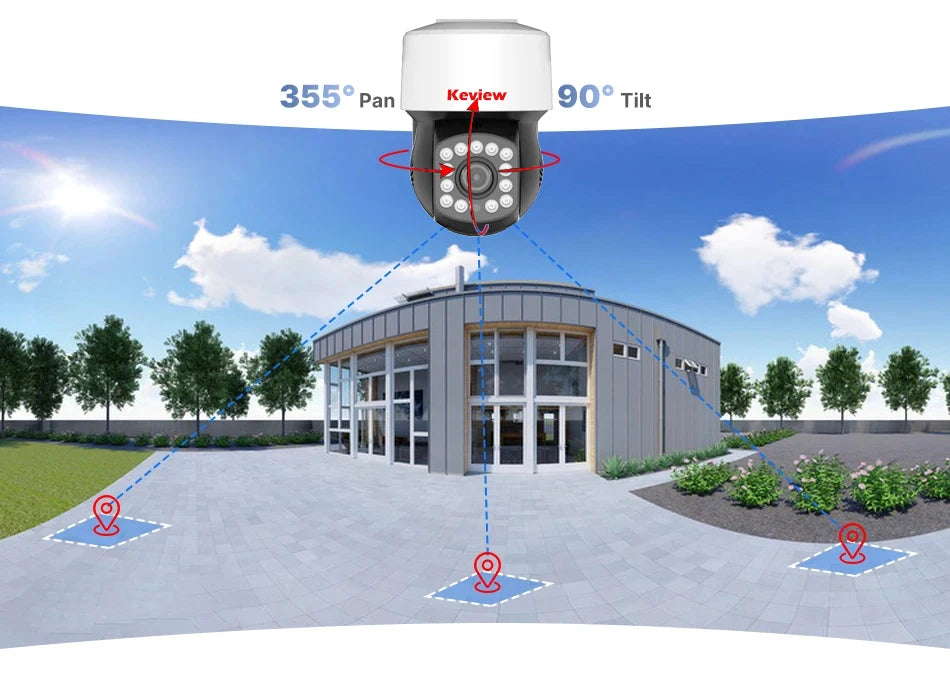 4K 8MP POE PTZ IP Camera XMeye Face Detection Outdoor Video Surveillance CCTV Cameras for NVR ONVIF