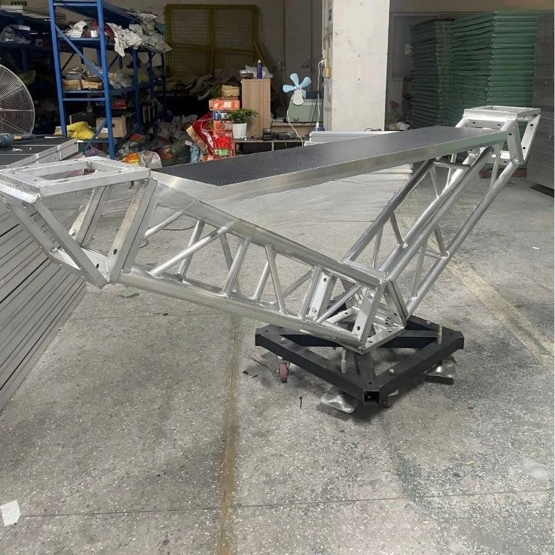 Removable aluminum alloy outdoor performance triangular square booth