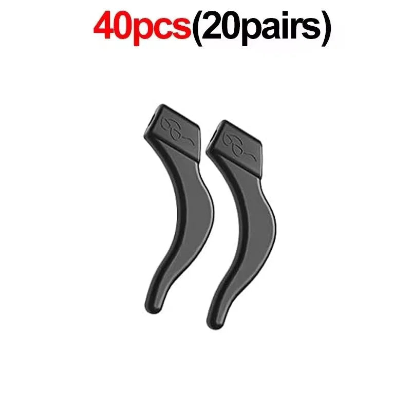 Soft Silicone Ear Hook Anti-slip Glasses Leg Grip Anti-fall Holder Ear Sleeve Bracket Fastener Transparent Eyewear Accessories