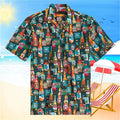 Men's 3d Print Summer Short Sleeve Shirt Art Geometric Pattern Hawaiian Beach Male Female Shirts Casual Lapel Blouse For Men Top