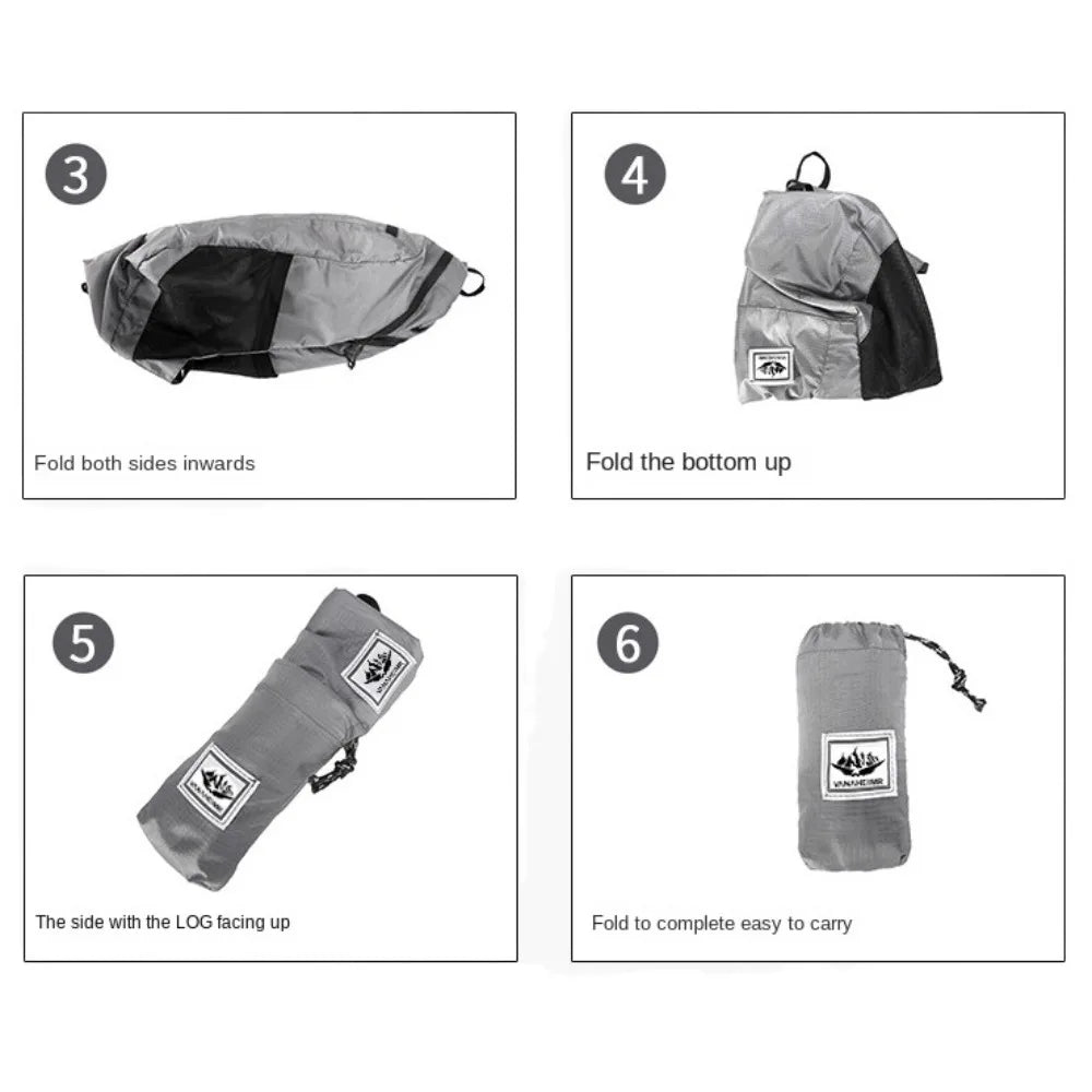 Large Capacity Foldable Backpack Folding Waterproof Mountaineering Bag Sports Knapsack Oxford Cloth Lightweight Nylon Bag Hiking