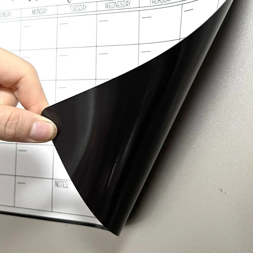 Portable Magnetic Dry Erase Calendar Easy Clean Reusable Monthly Planner Wall Mount Fridge Message Board Classroom Use