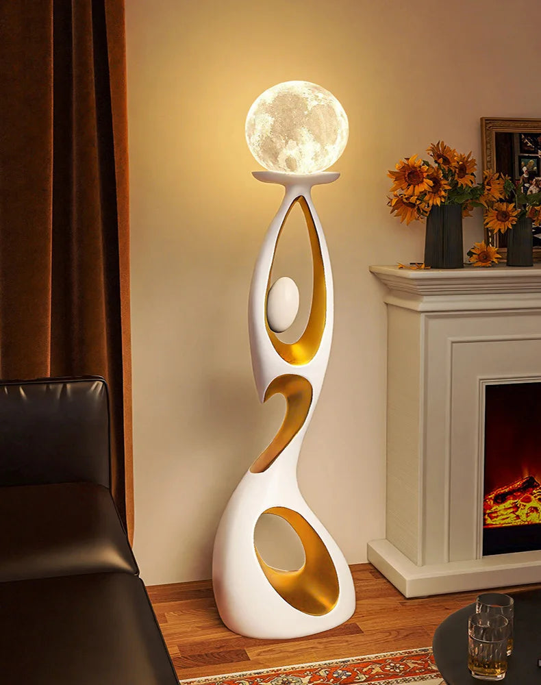 Modern minimalist LED floor lamp, living room, bedroom, study, Nordic Ins style creative remote control dimming vertical lamp, i