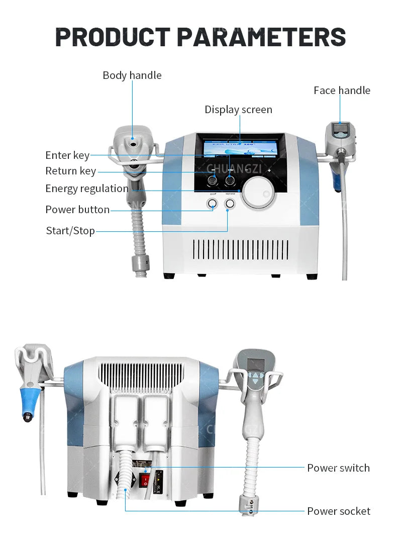 Salon-Grade Portable NEO Ultra 360 Slimming Machine 2 Handles Ultrasonic Fat Reducing Cellulite Wrinkle Removal Face Lift Devic