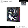 Thermalright TL-UC12/24/36 Chassis Cooling Fan,12CM LCP Material Fan Blade/Digital Display Screen/Infinite Mirror Light Effect