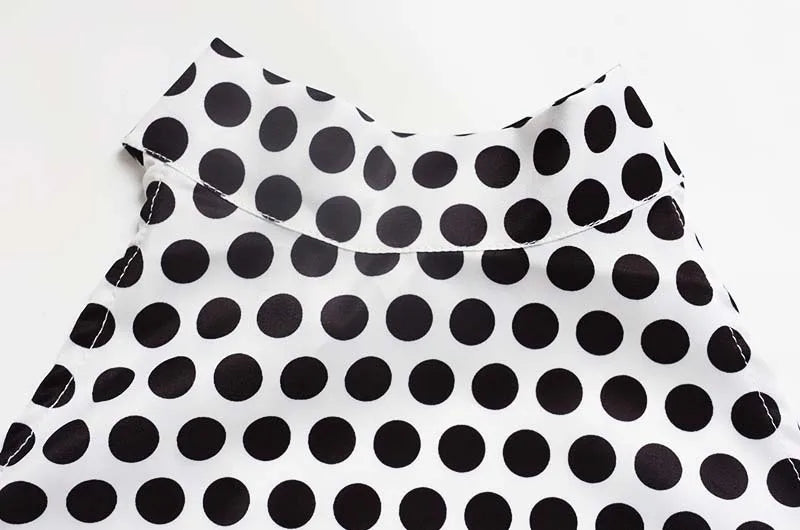 2026 New Arrival Halter Neck Polka Dot Dress High Waist Backless Casual Mini Skirt Summer Women Dresses