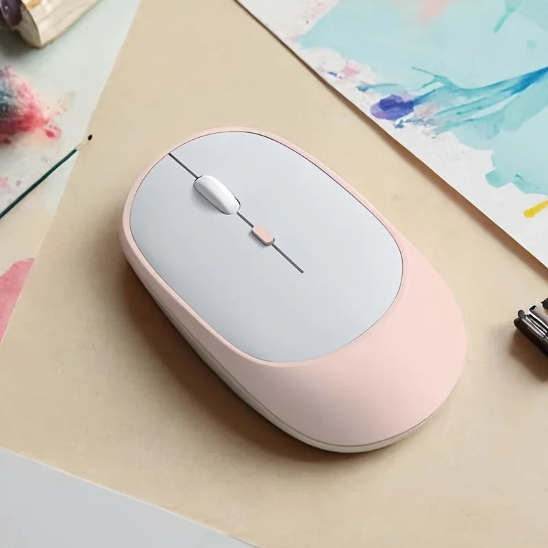 Wireless Mouse Bluetooth-Compatible Mouse Ergonomic 1200DPI Mouse For MacBook Tablet Laptops Computer PC iPad 2.4Ghz Gaming Mice