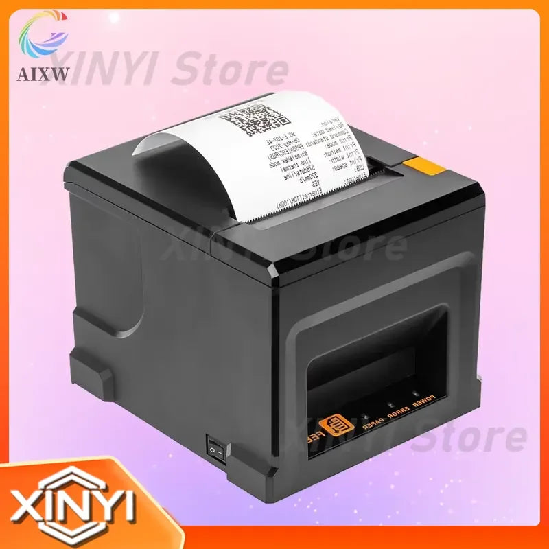 for AIXW 80mm Thermal Receipt Printer 203dpi Direct Thermal POS Printer for Supermarket Retail Shop Cash Register Bill