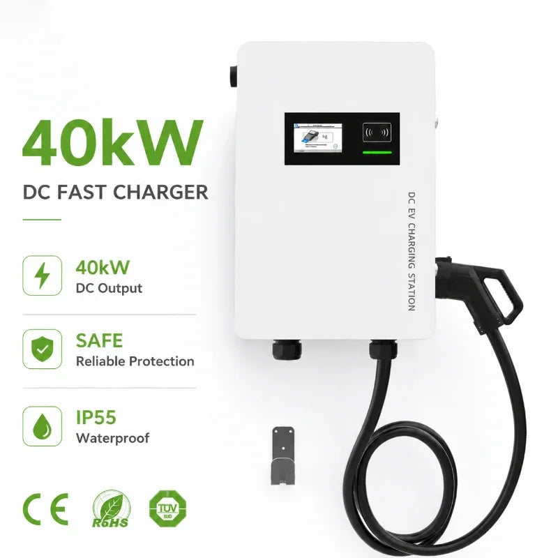 22kw 30kw 60kw CCS1 CCS2 DC EV Fast Charger Electric Car Charger EV Charging Station for Home Use Private Garage EV Charger