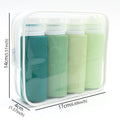 4pcs 100ML Silicone Travel Bottles Accessories Portable BPA Proof Squeezable Size Free Sets Leak Proof Travel Size Split Bottle