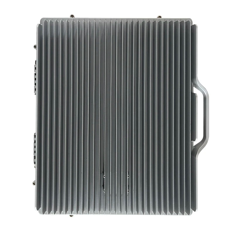 AY5G-220W Anti-Drone Security Box IP67 Wifi Ribbed Steel Aluminum Case for Directional Antenna Manufacturing