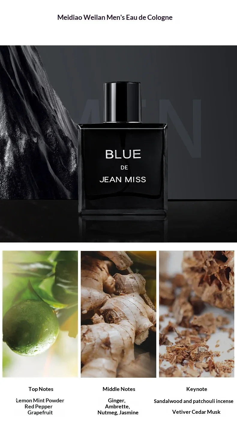 Brand Perfume Cologne Men Perfume Set Spray Flirting Pheromone Long Lasting Light Fragrance Ocean Vibrant Gentleman Gift