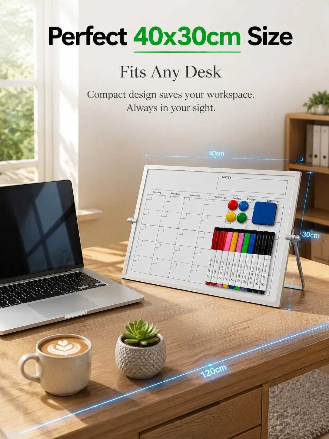 Home use calendar drawing board planner board double-sided whiteboard folding stand type magnetic for teaching office