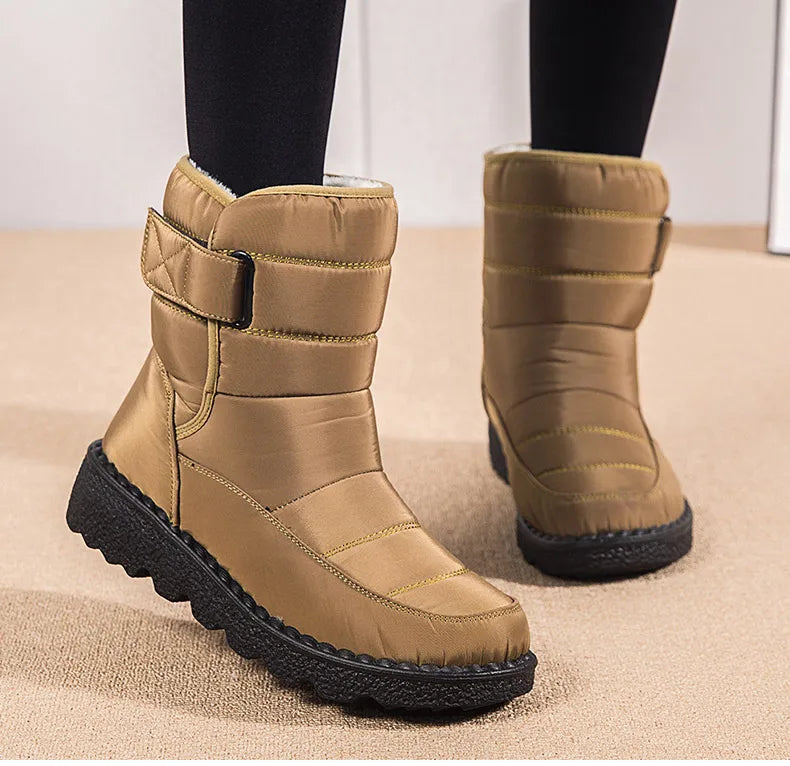 Women Boots 2024 Winter Shoes Woman Waterproof Snow Boots Winter Warm Fur Botas Mujer Korea Style Black Ankle Boots For Women