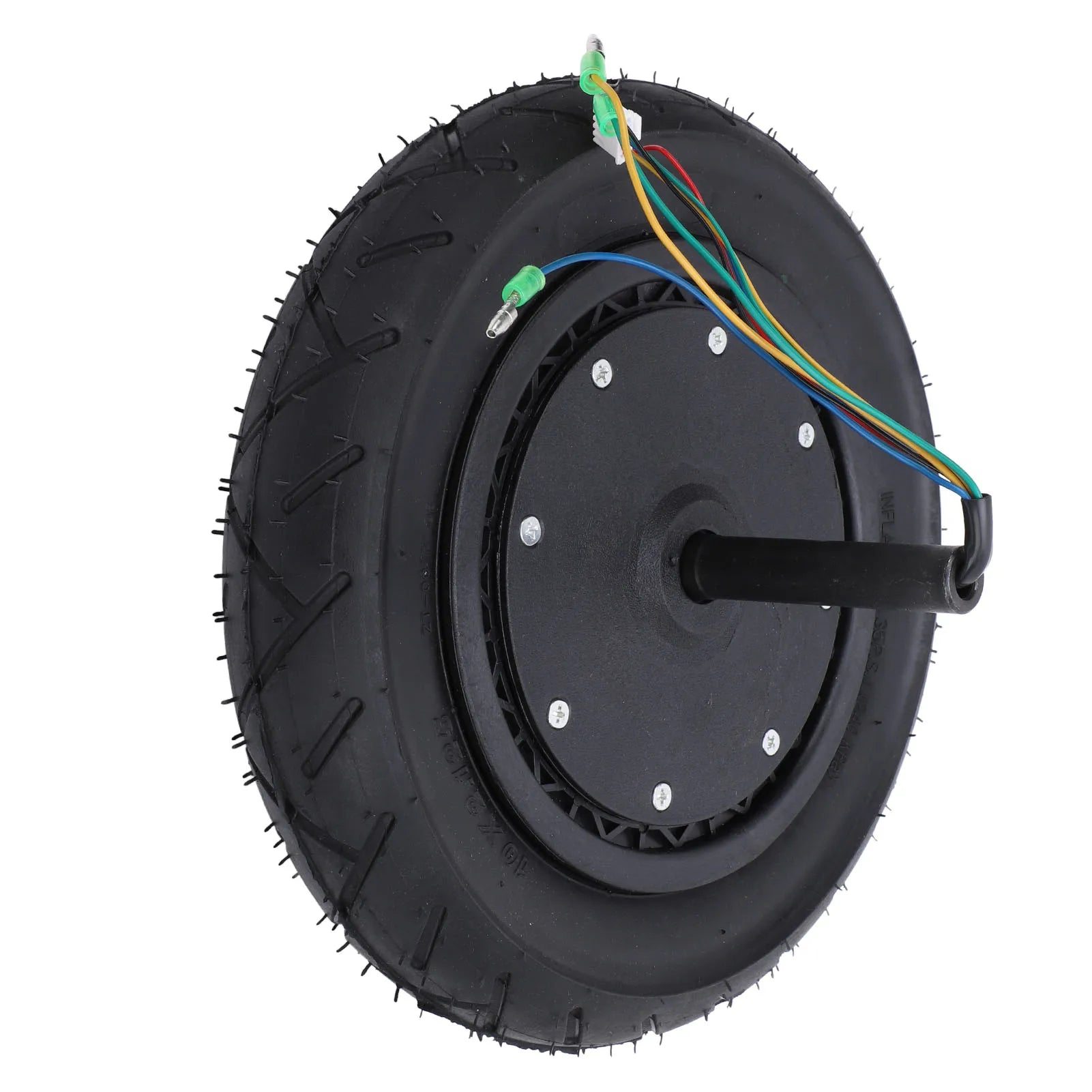Electric Scooter Motor Wheel Noiseless Rubber Aluminum Alloy Scooter Hub Motor 10 Inch  Brushless Shock Absorbing for DIY