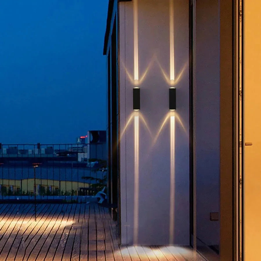 LED Indoor Outdoor Wall Lamps Villa Courtyard Pillar Spotlight Stair Lighting Boundary Home Illumination