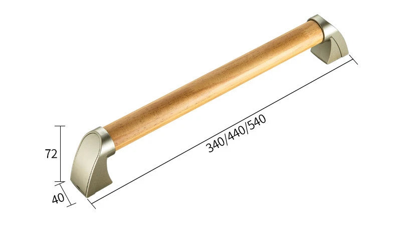 Household Bathroom Safety Armrests Bathroom Accessible Solid Wood Handle Elderly Disabled Toilet Non Slip One Word Handle