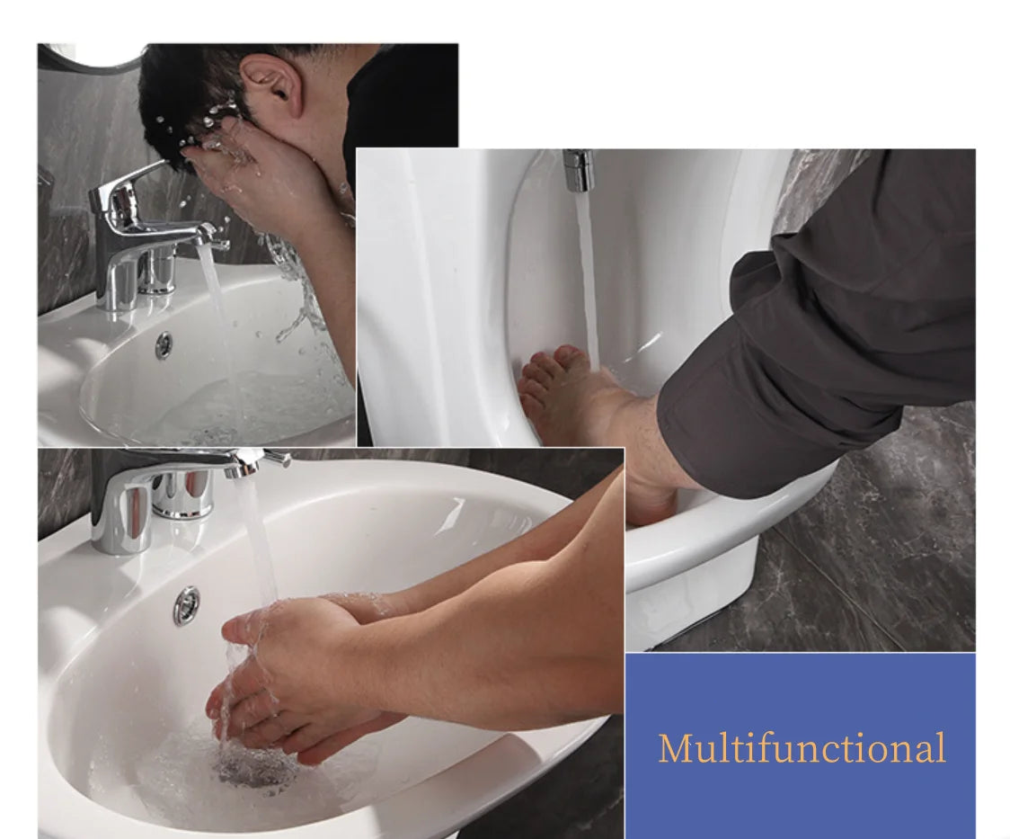 Modern Oval Muslim Full Standing Double Level Bathroom Ceramic Foot Wash Basin Wudu Shower Pray Wash Basin