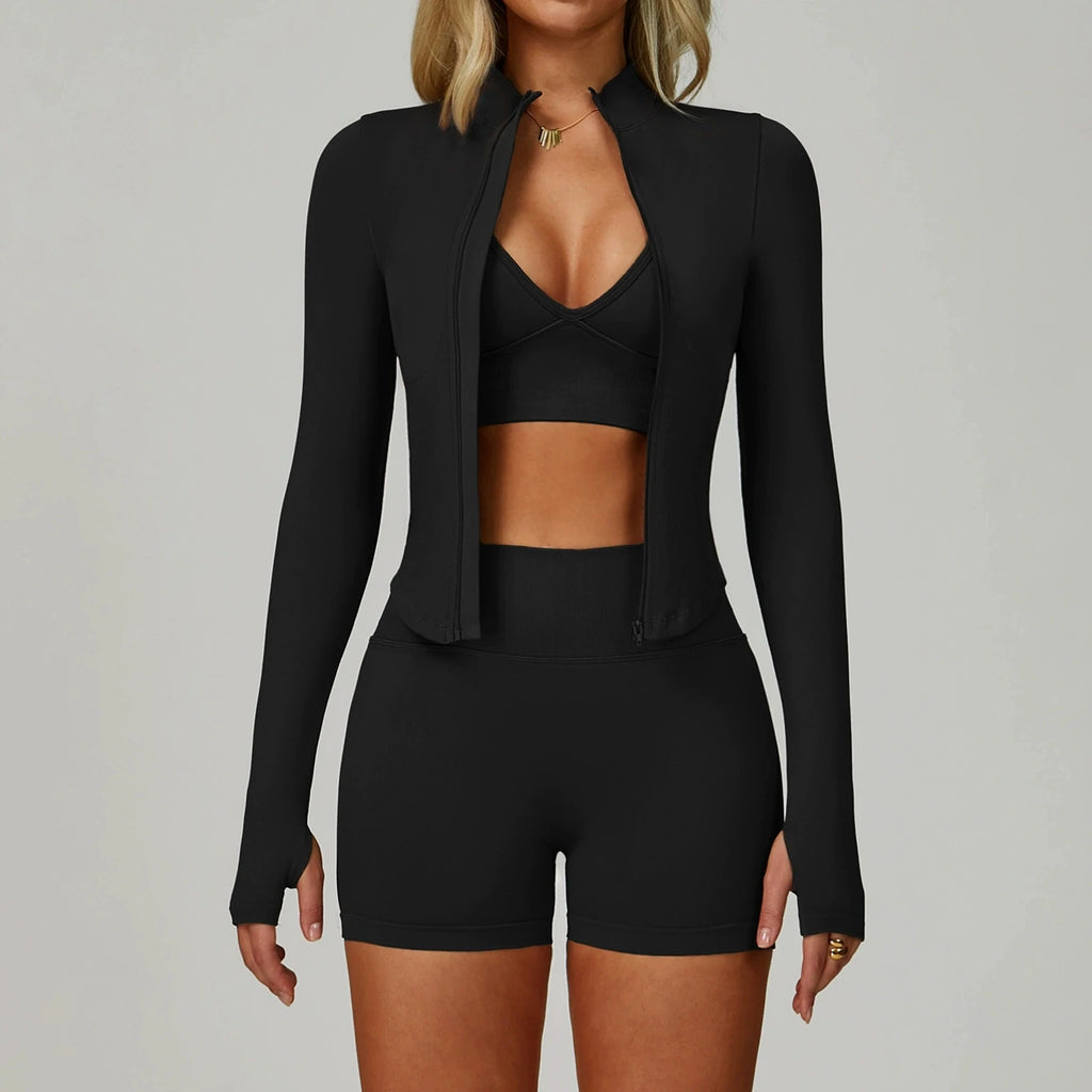 2/3PCS Seamless Sports Set  Yoga Suits  Women Tracksuit Gym Running Workout Clothes Sports Long Sleeve Leggings Yoga Clothing