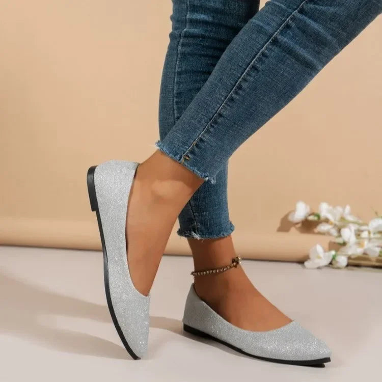New Arrival Women Pointed Toe Beautiful and Fashion spring autumn Shoes Flat Ballerina Comfortable Casual 2024  Women Shoes