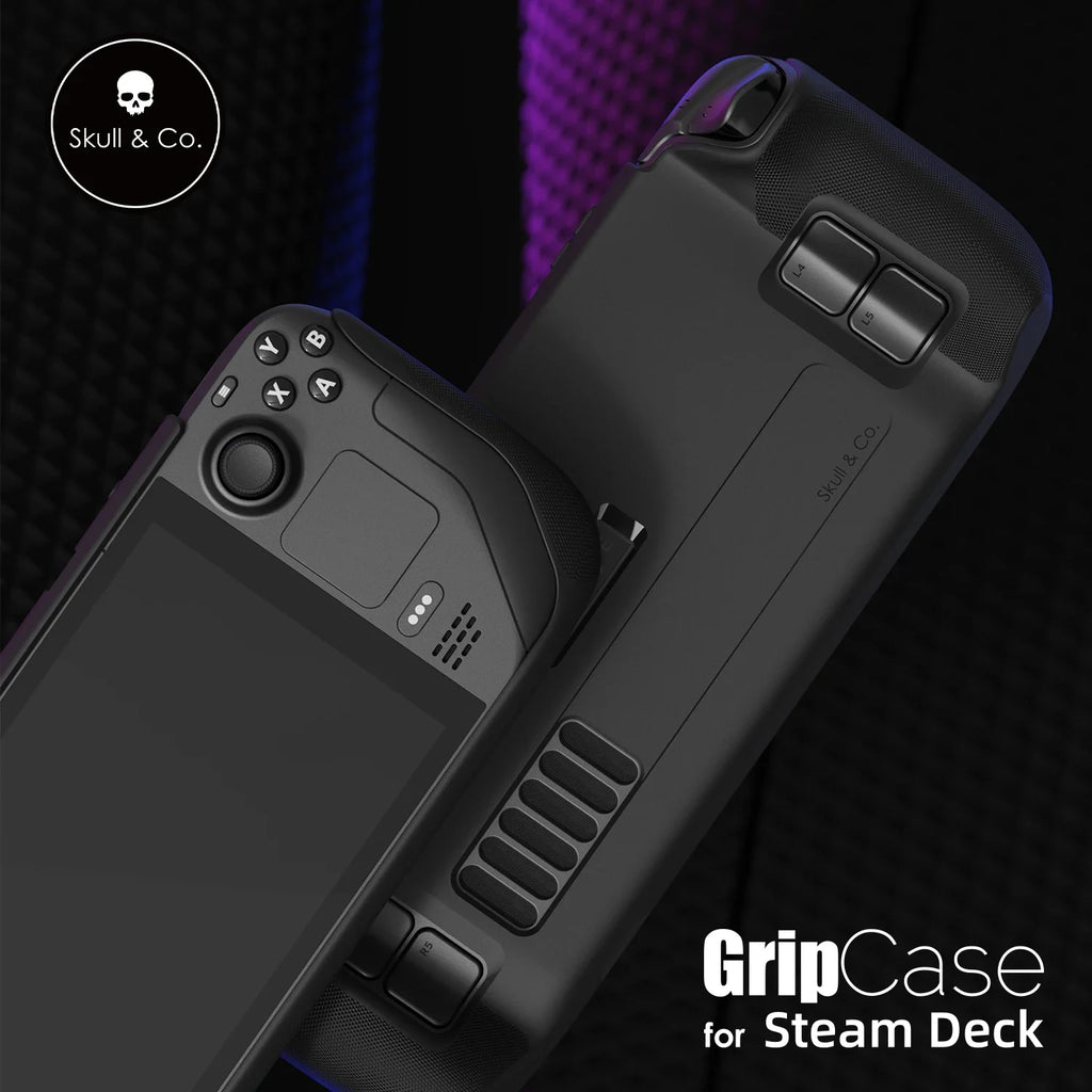 Skull & Co. HardShell Front Cover Bundle GripCase Portable Protective Case StandGrip for Steam Deck LCD/OLED Game Console