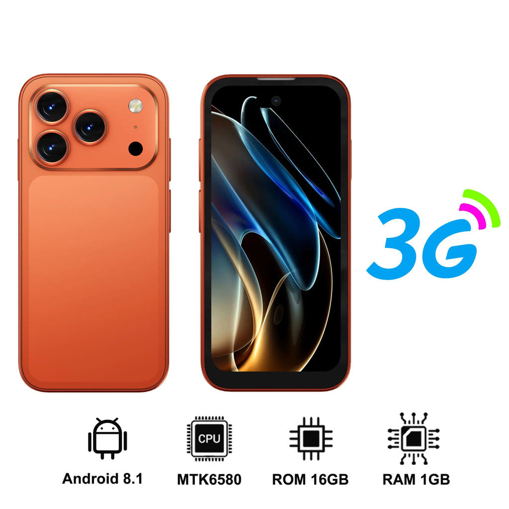 2026 NEW SERVO 17PRO MAX 3G Small Smartphone Android System Dual Camera Face Unlock APP Download Mini Smart Phones 3.75" Display