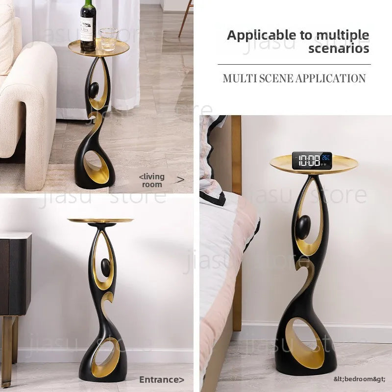 Modern Light Luxury Floor Standing Ornament, Large Home Art Decor for Living Room Model Room Housewarming Gift