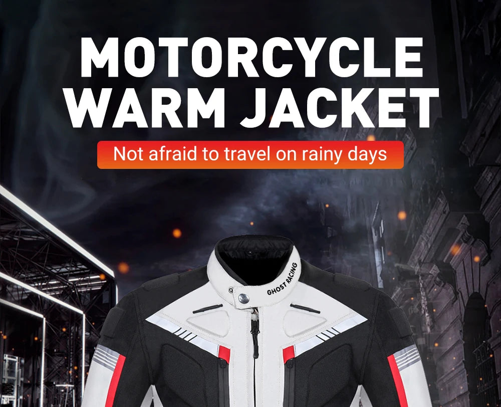 Motocross Jacket Cold-proof Waterproof Motorcycle Jacket Men Chaqueta Moto Protective Gear Motorbike Riding Jacket fit 4 Seasons