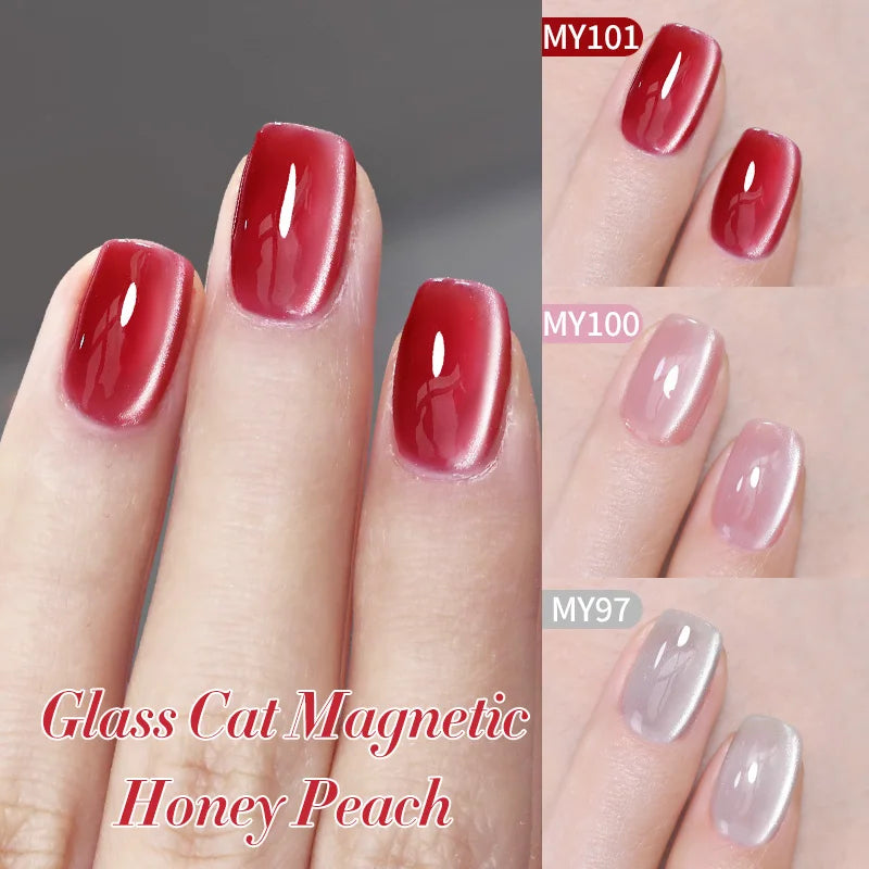 BORN PRETTY 10ml Silver Water Light Cat Magnetic Gel Nail Polish Nail Supplies Vernis Semi Permanent Gel for Fall Winter Nails