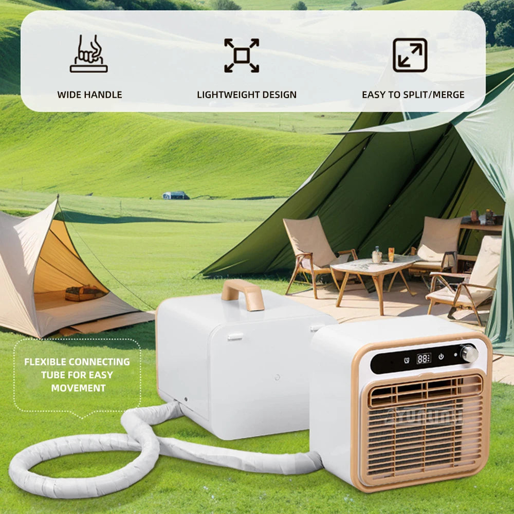 5000BTU Climatizador Portable Split Type Air Conditioner with 1.5m Connecting Pipe Remote Control