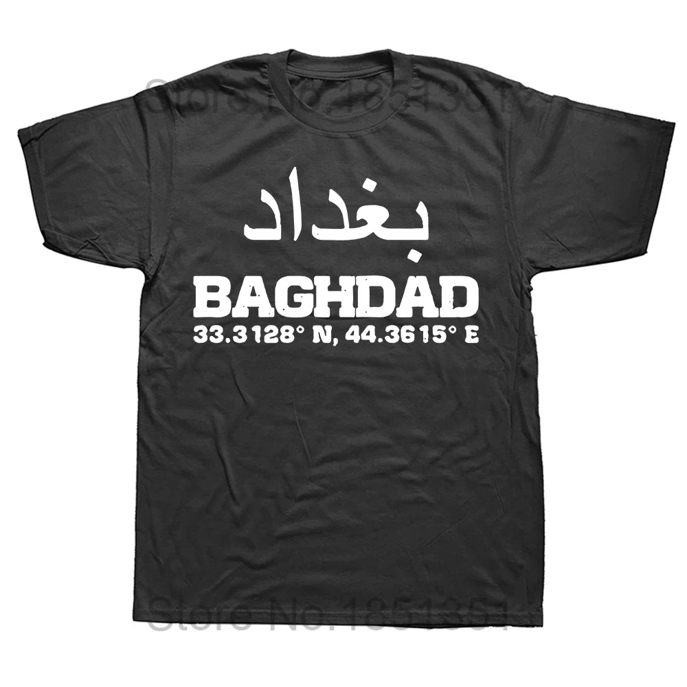 Funny Iraqi Iraq Girl Woman Flag T Shirts Summer Tee Tops Round Neck Short-Sleeve Fashion Tshirt Clothing Casual Basic T-shirts