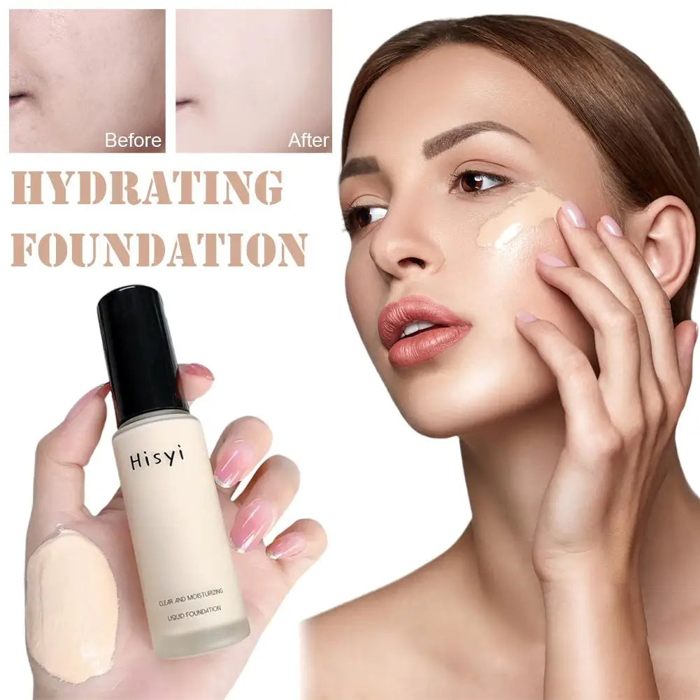 Full Coverage Liquid Foundation Natural Plain Face Cream Waterproof Concealer Base for Blemishes Liquid Foundation
